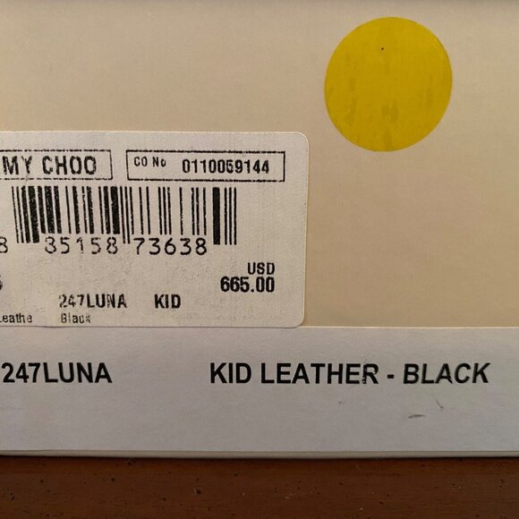 Jimmy Choo Peep Toe Stilleto Heels Black Leather - Picture 5 of 11